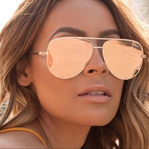 Quay Australia High Key Aviator Sunglasses